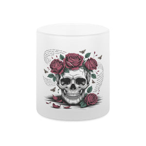 Lebe wild. Stirb poetisch. - Teelichthalter satiniert | Mug | Dark Shadows Arts