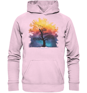 Licht & Schatten – Magische Baumlandschaft mit Sternbild - Basic Unisex Hoodie | Hoodies | Dark Shadows Arts