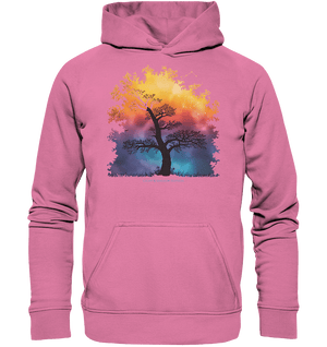 Licht & Schatten – Magische Baumlandschaft mit Sternbild - Basic Unisex Hoodie | Hoodies | Dark Shadows Arts