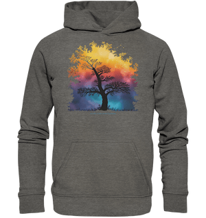 Licht & Schatten – Magische Baumlandschaft mit Sternbild - Basic Unisex Hoodie | Hoodies | Dark Shadows Arts
