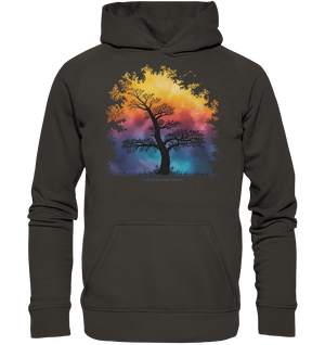 Licht & Schatten – Magische Baumlandschaft mit Sternbild - Basic Unisex Hoodie | Hoodies | Dark Shadows Arts