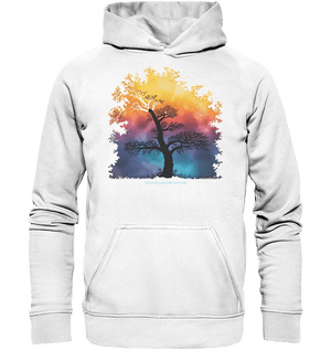 Licht & Schatten – Magische Baumlandschaft mit Sternbild - Basic Unisex Hoodie | Hoodies | Dark Shadows Arts