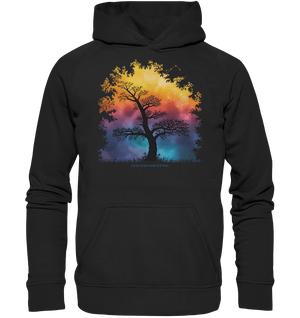 Licht & Schatten – Magische Baumlandschaft mit Sternbild - Basic Unisex Hoodie | Hoodies | Dark Shadows Arts