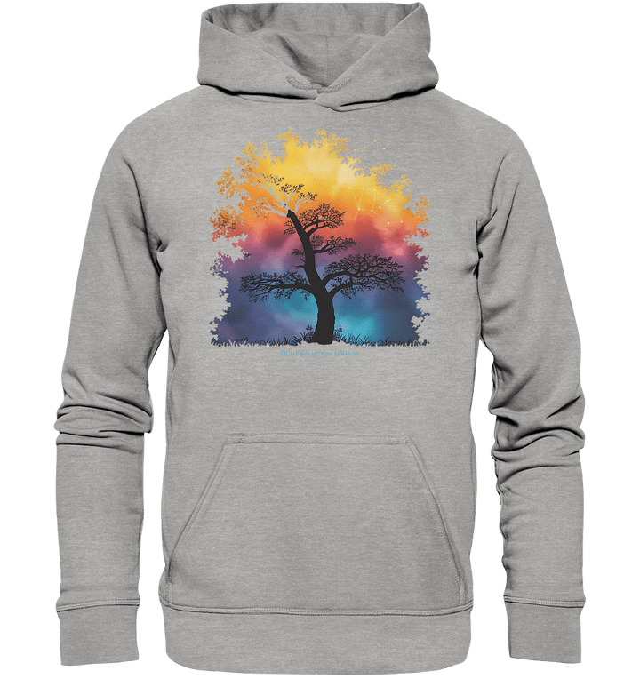 Licht & Schatten – Magische Baumlandschaft mit Sternbild - Basic Unisex Hoodie | Hoodies | Dark Shadows Arts