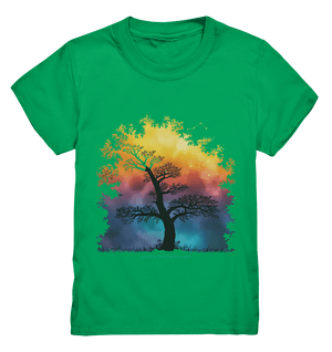 Licht & Schatten – Magische Baumlandschaft mit Sternbild - Kids Premium Shirt | Kids & Babys | Dark Shadows Arts