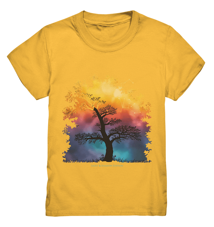 Licht & Schatten – Magische Baumlandschaft mit Sternbild - Kids Premium Shirt | Kids & Babys | Dark Shadows Arts