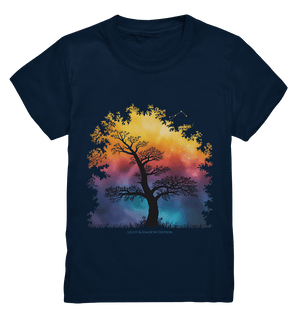Licht & Schatten – Magische Baumlandschaft mit Sternbild - Kids Premium Shirt | Kids & Babys | Dark Shadows Arts