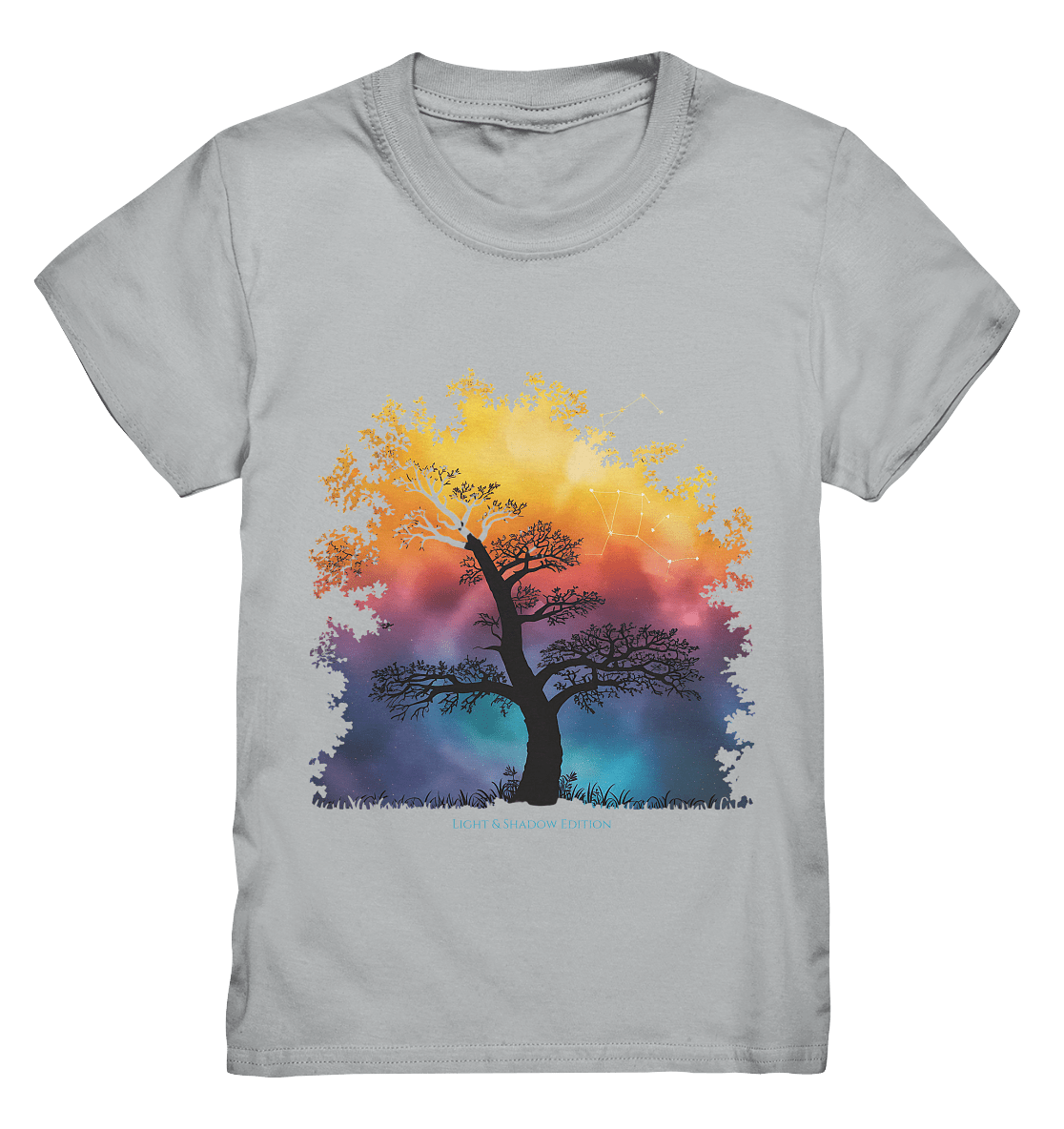 Licht & Schatten – Magische Baumlandschaft mit Sternbild - Kids Premium Shirt | Kids & Babys | Dark Shadows Arts
