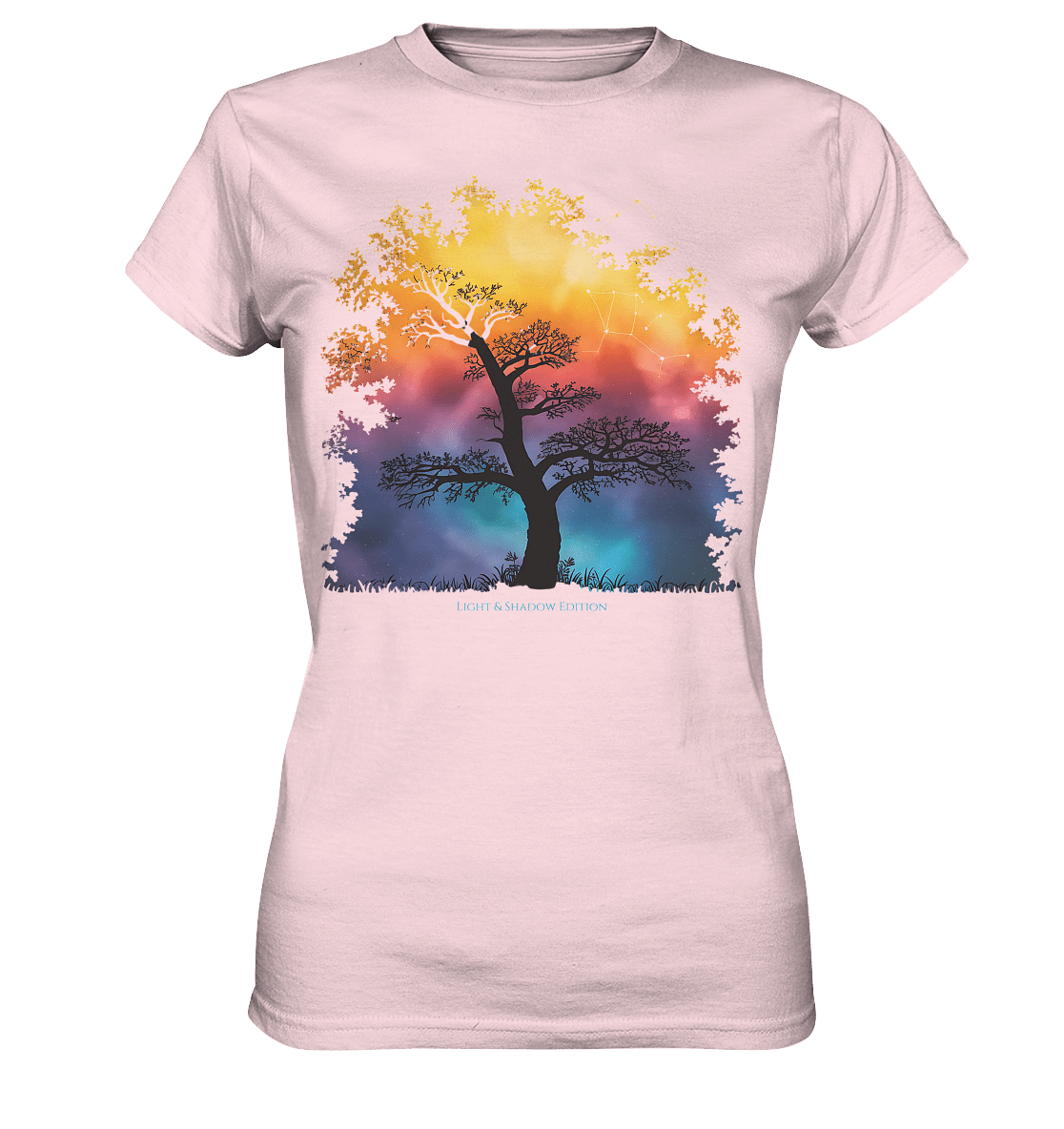 Licht & Schatten – Magische Baumlandschaft mit Sternbild - Ladies Premium Shirt | Lady - Shirts | Dark Shadows Arts