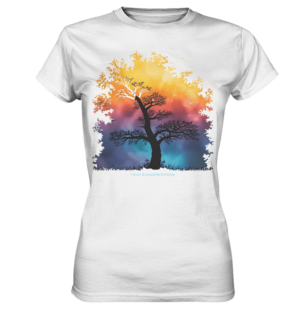 Licht & Schatten – Magische Baumlandschaft mit Sternbild - Ladies Premium Shirt | Lady - Shirts | Dark Shadows Arts