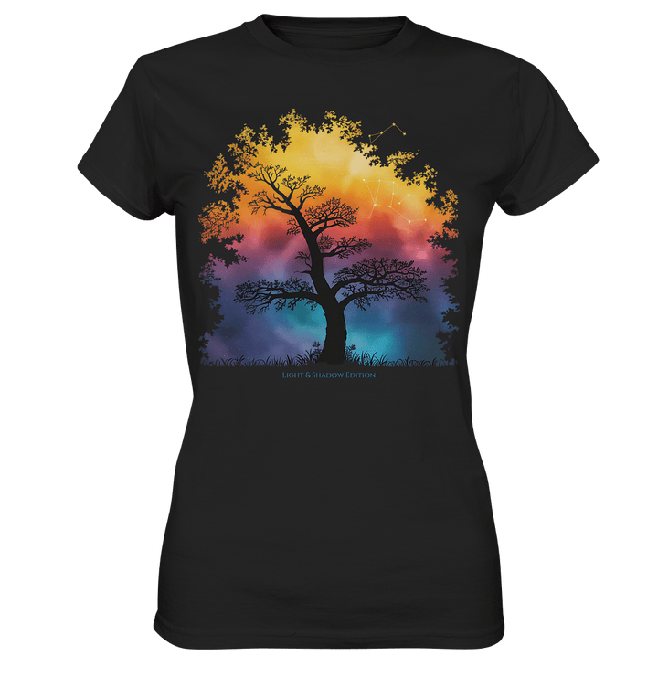Licht & Schatten – Magische Baumlandschaft mit Sternbild - Ladies Premium Shirt | Lady - Shirts | Dark Shadows Arts