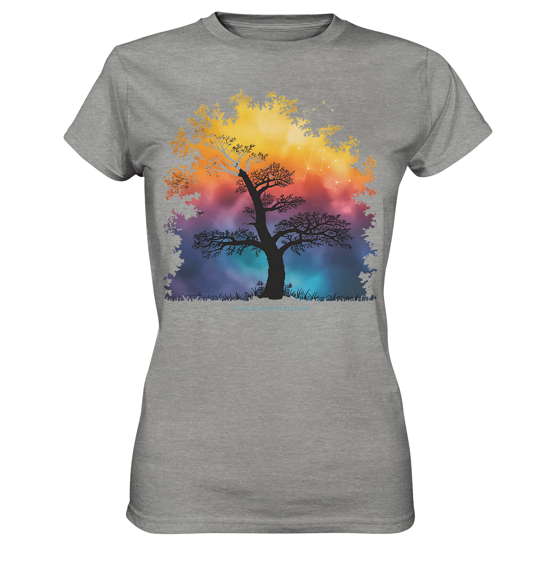Licht & Schatten – Magische Baumlandschaft mit Sternbild - Ladies Premium Shirt | Lady - Shirts | Dark Shadows Arts