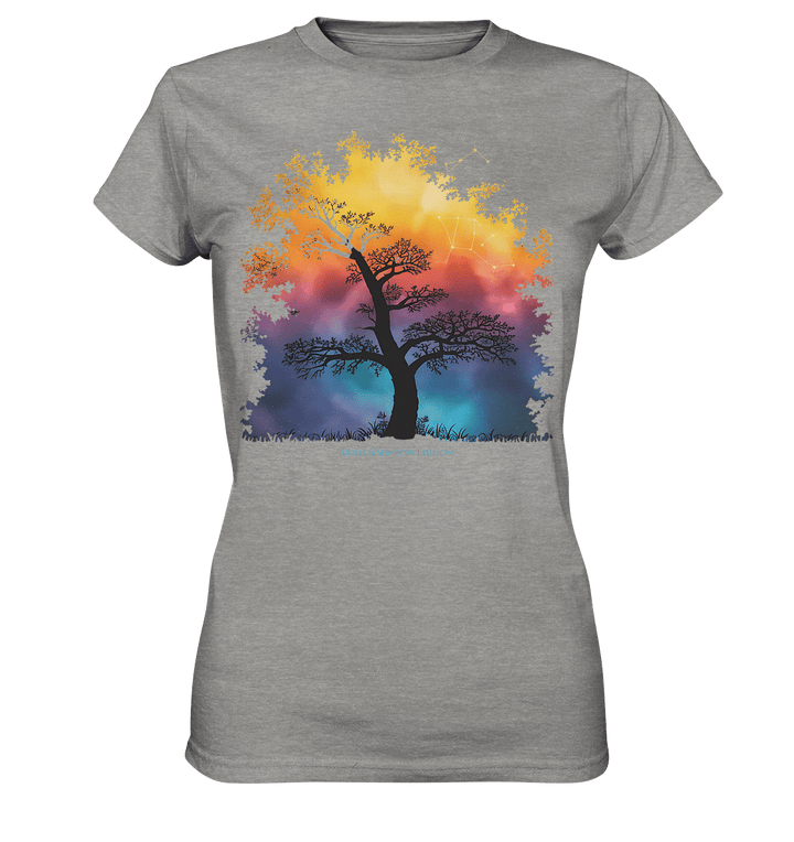 Licht & Schatten – Magische Baumlandschaft mit Sternbild - Ladies Premium Shirt | Lady - Shirts | Dark Shadows Arts