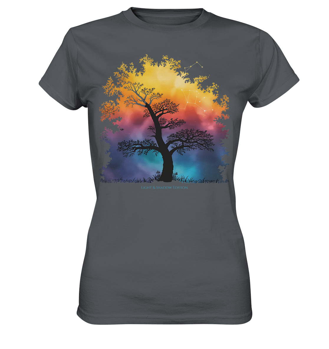 Licht & Schatten – Magische Baumlandschaft mit Sternbild - Ladies Premium Shirt | Lady - Shirts | Dark Shadows Arts