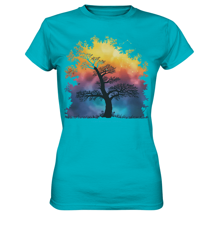 Licht & Schatten – Magische Baumlandschaft mit Sternbild - Ladies Premium Shirt | Lady - Shirts | Dark Shadows Arts