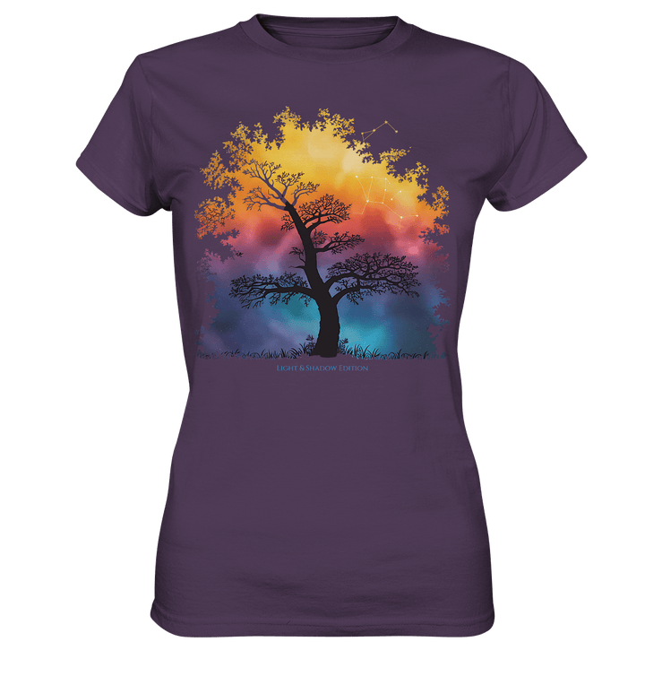Licht & Schatten – Magische Baumlandschaft mit Sternbild - Ladies Premium Shirt | Lady - Shirts | Dark Shadows Arts