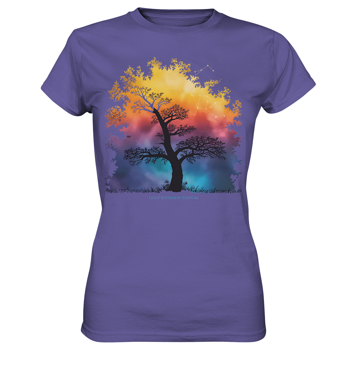 Licht & Schatten – Magische Baumlandschaft mit Sternbild - Ladies Premium Shirt | Lady - Shirts | Dark Shadows Arts
