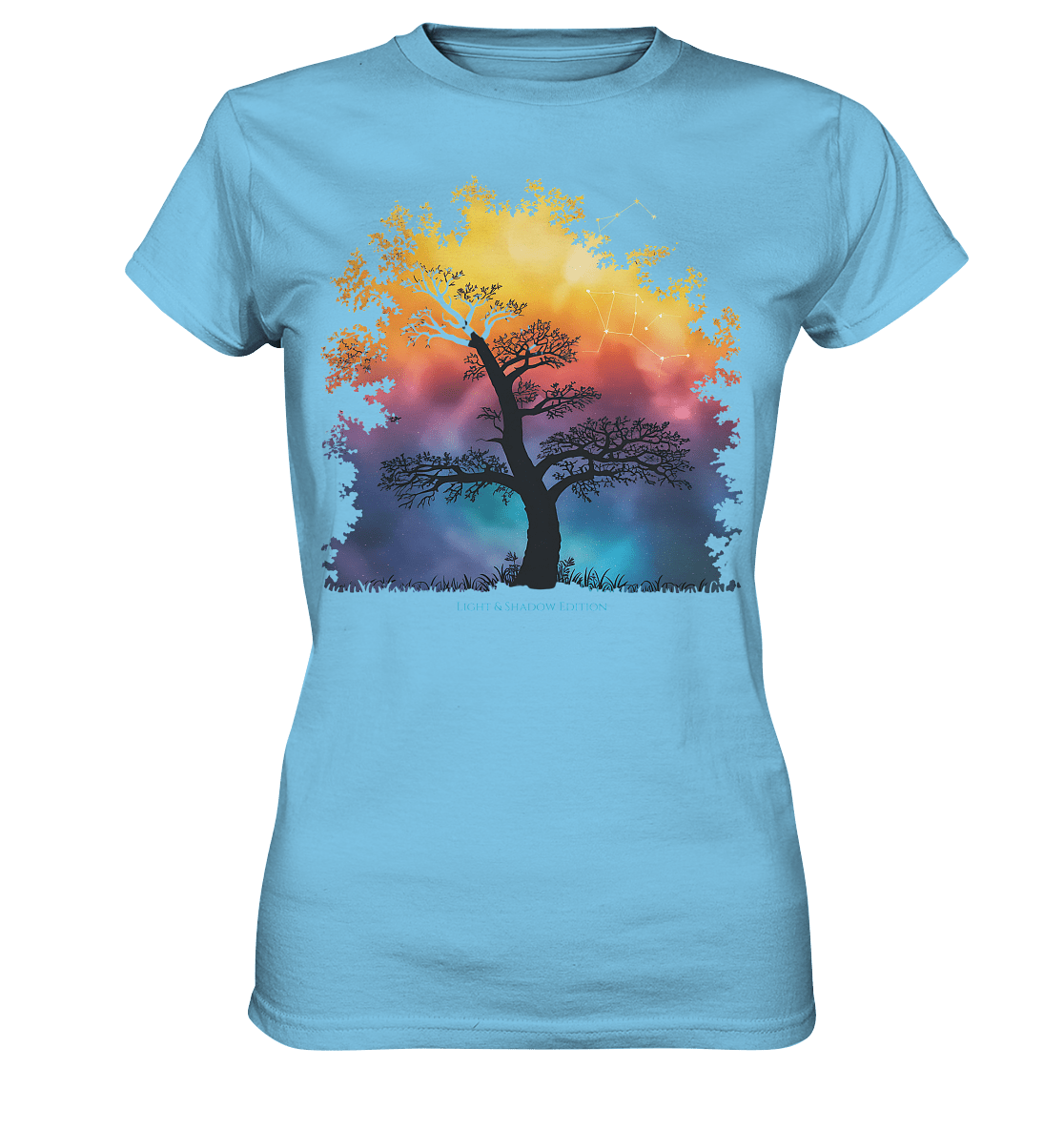 Licht & Schatten – Magische Baumlandschaft mit Sternbild - Ladies Premium Shirt | Lady - Shirts | Dark Shadows Arts