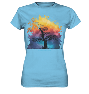 Licht & Schatten – Magische Baumlandschaft mit Sternbild - Ladies Premium Shirt | Lady - Shirts | Dark Shadows Arts