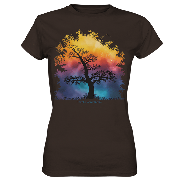 Licht & Schatten – Magische Baumlandschaft mit Sternbild - Ladies Premium Shirt | Lady - Shirts | Dark Shadows Arts