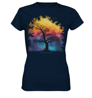Licht & Schatten – Magische Baumlandschaft mit Sternbild - Ladies Premium Shirt | Lady - Shirts | Dark Shadows Arts