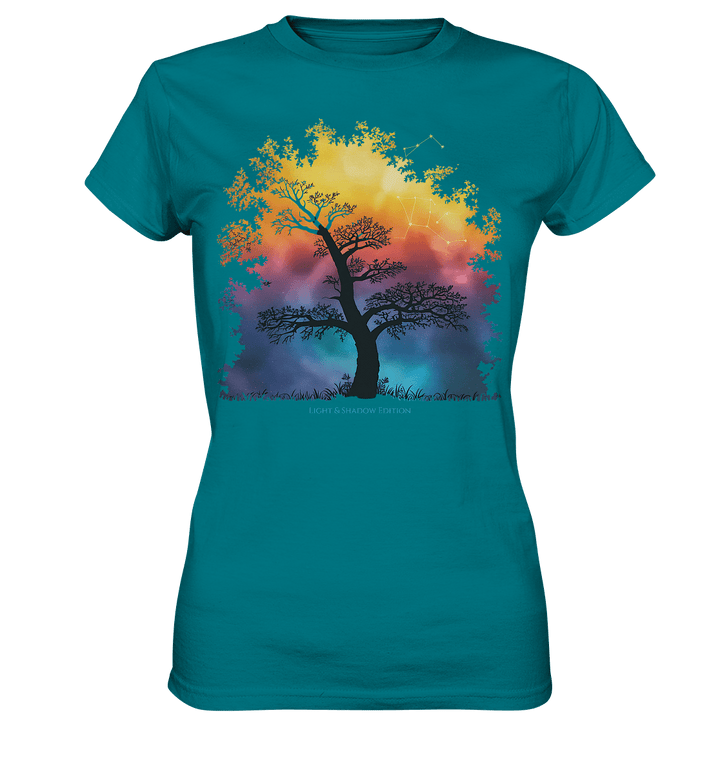 Licht & Schatten – Magische Baumlandschaft mit Sternbild - Ladies Premium Shirt | Lady - Shirts | Dark Shadows Arts