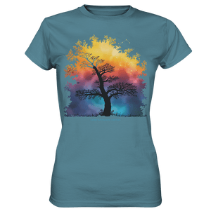 Licht & Schatten – Magische Baumlandschaft mit Sternbild - Ladies Premium Shirt | Lady - Shirts | Dark Shadows Arts