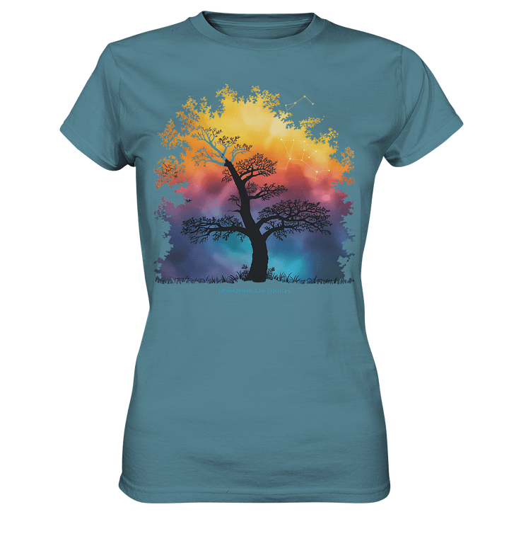 Licht & Schatten – Magische Baumlandschaft mit Sternbild - Ladies Premium Shirt | Lady - Shirts | Dark Shadows Arts