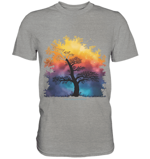 Licht & Schatten – Magische Baumlandschaft mit Sternbild - Premium Shirt | Unisex - Shirts | Dark Shadows Arts