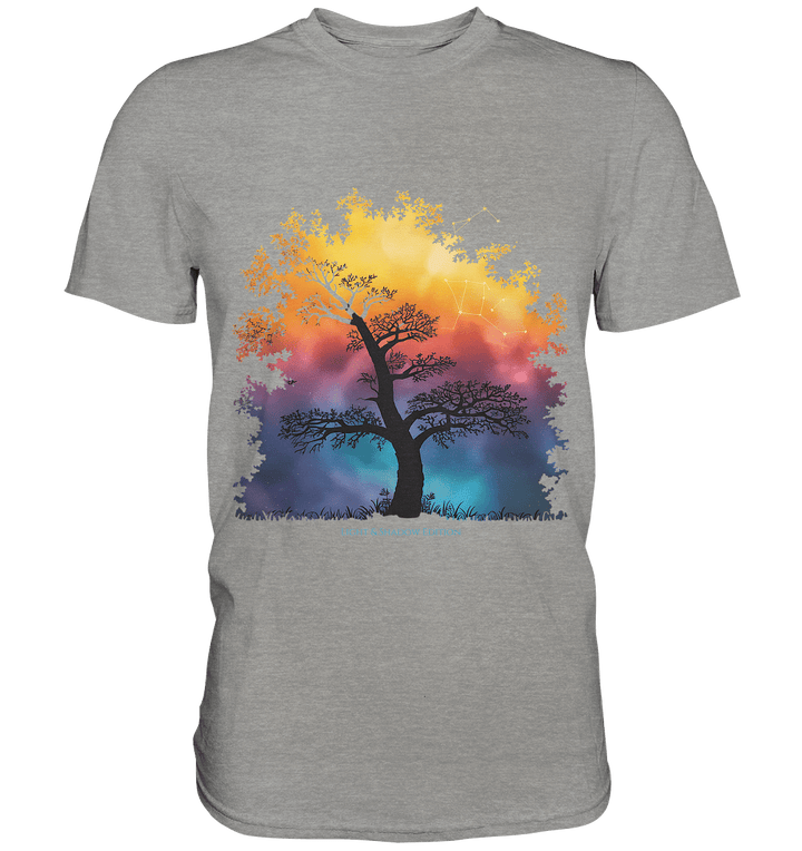 Licht & Schatten – Magische Baumlandschaft mit Sternbild - Premium Shirt | Unisex - Shirts | Dark Shadows Arts