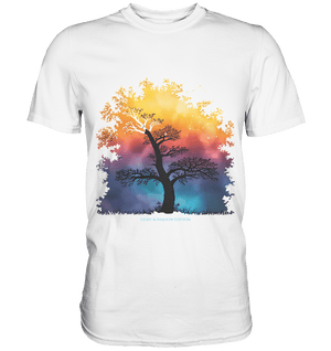Licht & Schatten – Magische Baumlandschaft mit Sternbild - Premium Shirt | Unisex - Shirts | Dark Shadows Arts