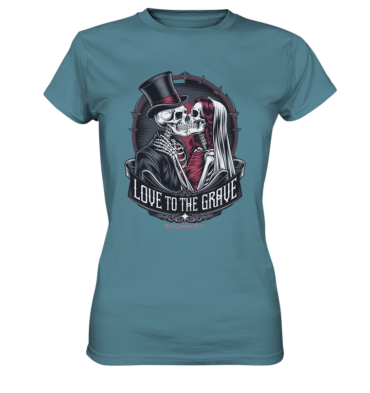 Liebe bis zum Grab - Gothic - Hochzeit mit Skeletten - Ladies Premium Shirt | Lady - Shirts | Dark Shadows Arts