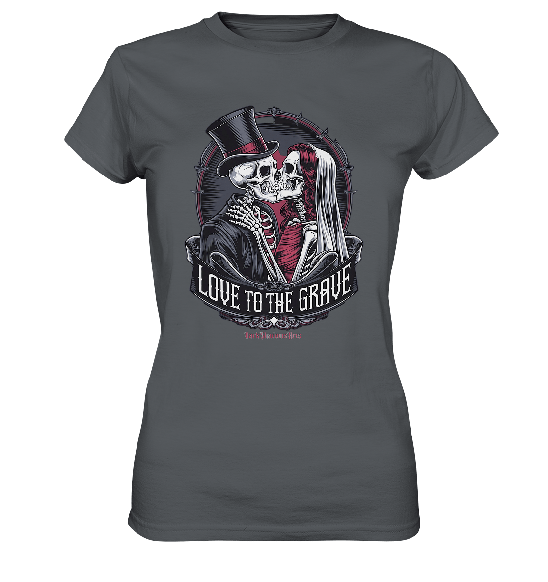 Liebe bis zum Grab - Gothic - Hochzeit mit Skeletten - Ladies Premium Shirt | Lady - Shirts | Dark Shadows Arts