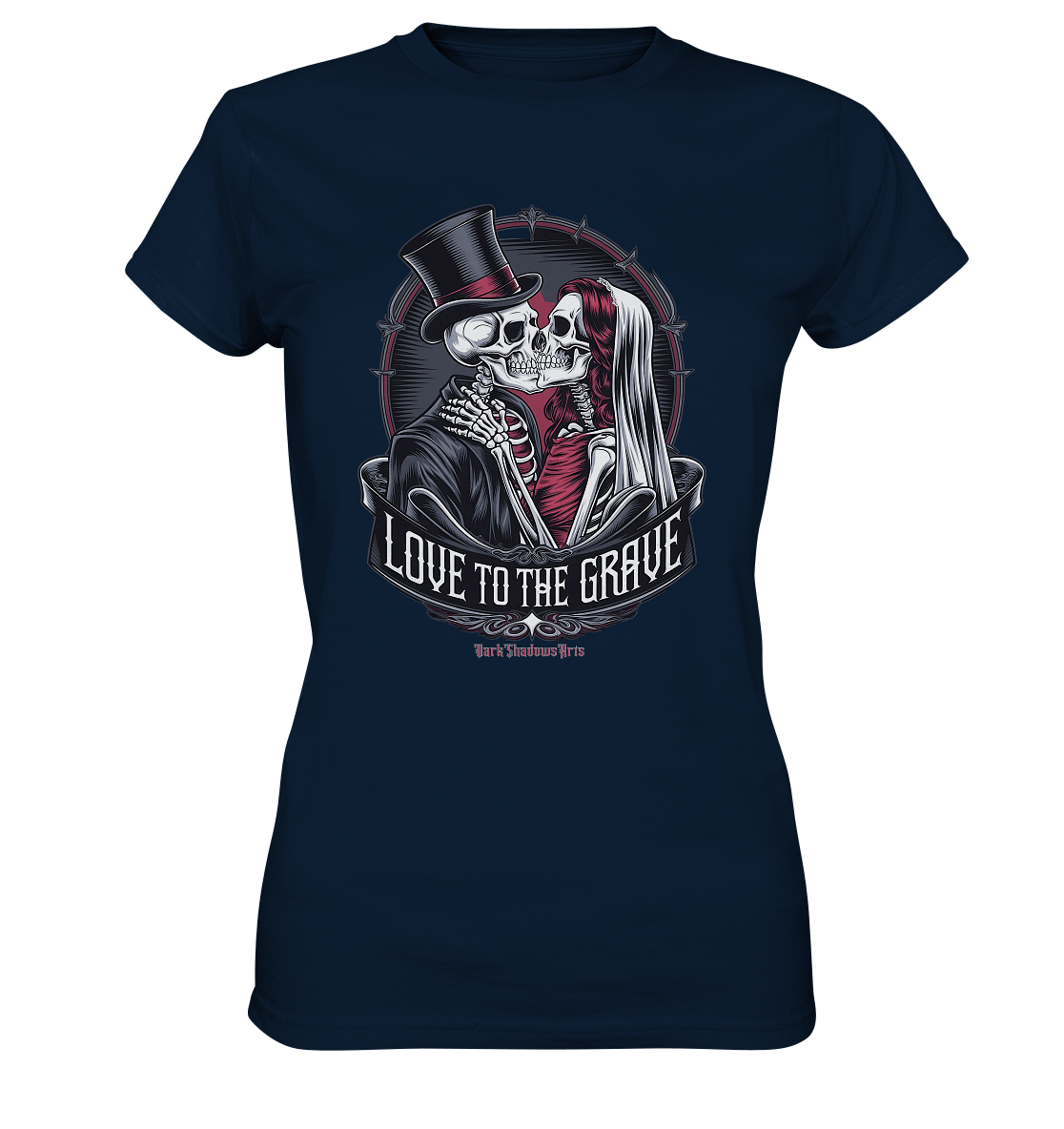 Liebe bis zum Grab - Gothic - Hochzeit mit Skeletten - Ladies Premium Shirt | Lady - Shirts | Dark Shadows Arts