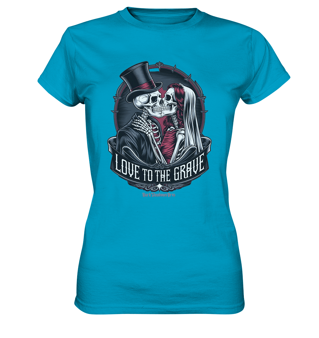 Liebe bis zum Grab - Gothic - Hochzeit mit Skeletten - Ladies Premium Shirt | Lady - Shirts | Dark Shadows Arts