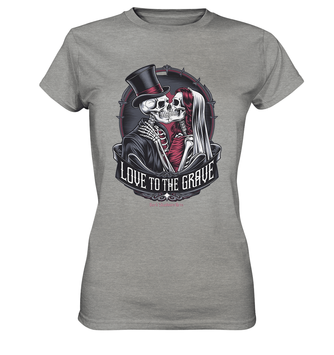 Liebe bis zum Grab - Gothic - Hochzeit mit Skeletten - Ladies Premium Shirt | Lady - Shirts | Dark Shadows Arts