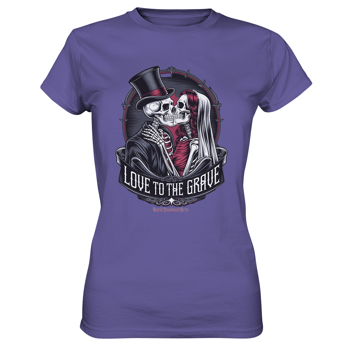 Liebe bis zum Grab - Gothic - Hochzeit mit Skeletten - Ladies Premium Shirt | Lady - Shirts | Dark Shadows Arts