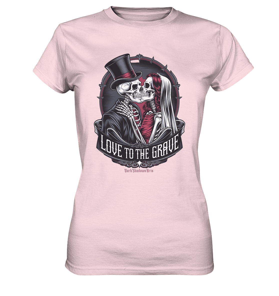 Liebe bis zum Grab - Gothic - Hochzeit mit Skeletten - Ladies Premium Shirt | Lady - Shirts | Dark Shadows Arts