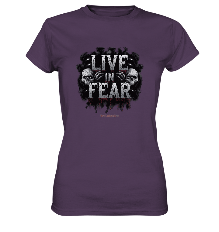Live in Fear - Ladies Premium Shirt | Lady - Shirts | Dark Shadows Arts
