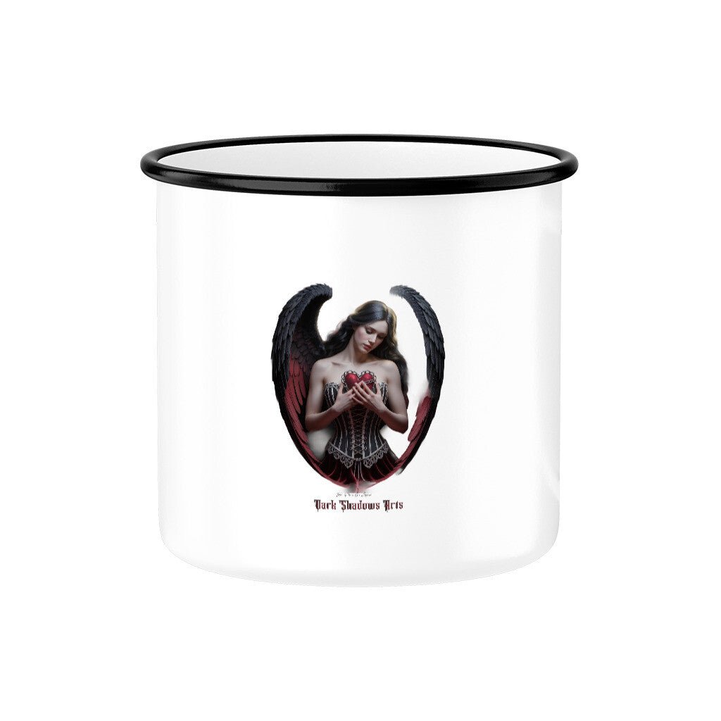 Lonely Angel - Emaille Tasse | Mug | Dark Shadows Arts