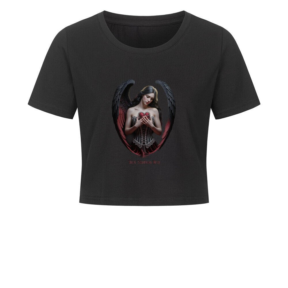Lonely Angel - Ladies Cropped Tee | T-Shirt | Dark Shadows Arts