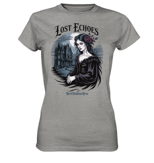 Lost Echoes – Geisterhafte Schönheit vor verlassener Villa im Gothic - Stil - Ladies Premium Shirt | Lady - Shirts | Dark Shadows Arts