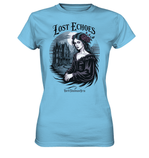 Lost Echoes – Geisterhafte Schönheit vor verlassener Villa im Gothic - Stil - Ladies Premium Shirt | Lady - Shirts | Dark Shadows Arts