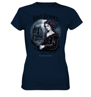 Lost Echoes – Geisterhafte Schönheit vor verlassener Villa im Gothic - Stil - Ladies Premium Shirt | Lady - Shirts | Dark Shadows Arts