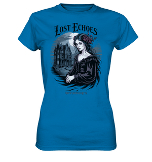 Lost Echoes – Geisterhafte Schönheit vor verlassener Villa im Gothic - Stil - Ladies Premium Shirt | Lady - Shirts | Dark Shadows Arts