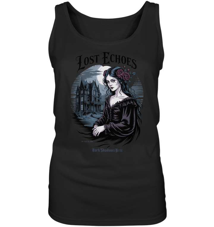 Lost Echoes – Geisterhafte Schönheit vor verlassener Villa im Gothic - Stil - Ladies Tank - Top | Tank - Tops | Dark Shadows Arts