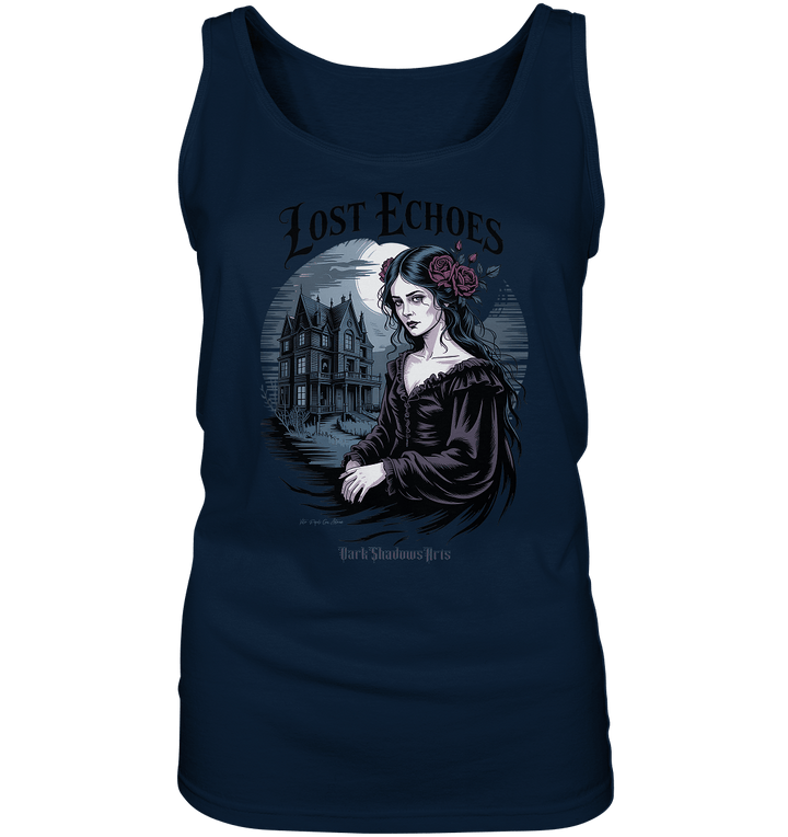 Lost Echoes – Geisterhafte Schönheit vor verlassener Villa im Gothic - Stil - Ladies Tank - Top | Tank - Tops | Dark Shadows Arts
