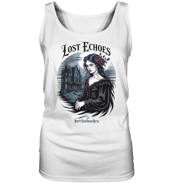 Lost Echoes – Geisterhafte Schönheit vor verlassener Villa im Gothic - Stil - Ladies Tank - Top | Tank - Tops | Dark Shadows Arts