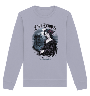 Lost Echoes – Geisterhafte Schönheit vor verlassener Villa im Gothic - Stil - Organic Basic Unisex Sweatshirt | Sweatshirts | Dark Shadows Arts