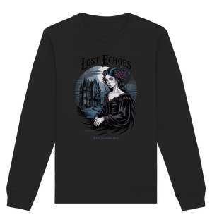 Lost Echoes – Geisterhafte Schönheit vor verlassener Villa im Gothic - Stil - Organic Basic Unisex Sweatshirt | Sweatshirts | Dark Shadows Arts